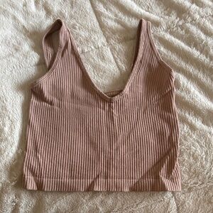 Ribbed Blush Pink Free People Tank Top